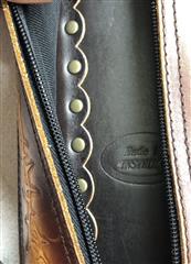 Instroke Outlaw 2x4 2 Toned Brown Leather Pool Cue Case